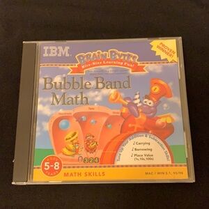 Vintage Bubble Band Math CD game